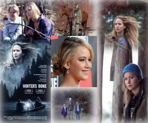 Puzzle Jennifer Lawrence υποψήφια για Όσκαρ το 2011 ως καλύτερη ηθοποιός για Bone Χειμωνιάτικο